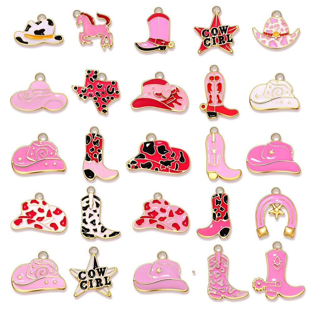 5012 30PCS Western Charms for Jewelry Making, Synthetic Turquoise Charms